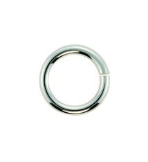 900SF-7040 = Open Jump Ring 7.0mm OD x .040'' (18ga) Wire Silver Filled (Pkg of 10)