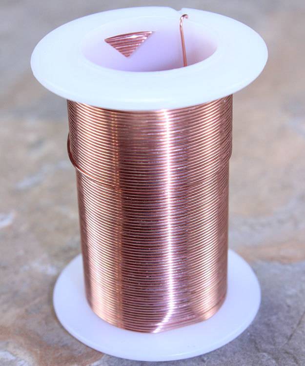 WR6022C = Tarnish Resistant Craft Wire Copper Color 22ga - 20yd Spool