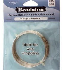 Silver Plated German Style Wire - 20 M, 26 Gauge