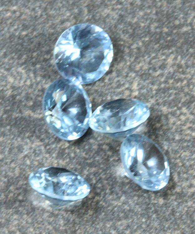 SY6.0MAR = Imitation Birthstone 6.0mm MARCH (Pkg of 5)