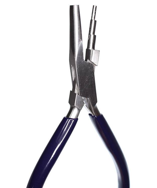 Eurotool PL7480 = Looping Pliers with Stepped Jaw and Concave Jaw by Eurotool