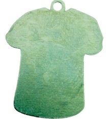 MSN59824 = Nickel Silver Shape - Small T-Shirt with Ring  24ga (Pkg of 6)