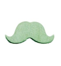 MSN59624 = Nickel Silver Shape - SMALL MUSTACHE  24ga (Pkg of 6)