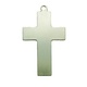 MSN50124 = Nickel Silver Shape - CROSS with RING  24ga 3/16'' x 7/8'' (Pkg of 6)