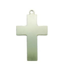 MSN50124 = Nickel Silver Shape - CROSS with RING  24ga 3/16'' x 7/8'' (Pkg of 6)