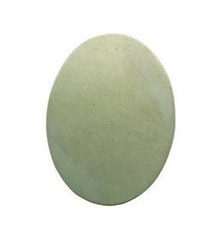 MSN21424 = NICKEL SILVER SHAPE - OVAL 24ga 25 x 18mm  (Pkg of 6)