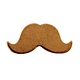 MSC59624 = Copper Shape - SMALL MUSTACHE 24ga (Pkg of 6)