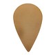 MSC59024 = COPPER SHAPE - TEARDROP 24ga 11/16'' x 1-3/16''  (Pkg of 6)