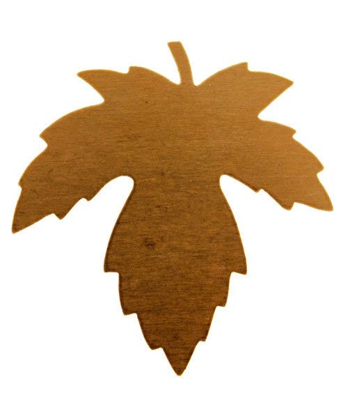 MSC55224 = COPPER SHAPE - LEAF MAPLE  24ga 29mm x 28mm (Pkg of 6)