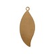 MSC55024 = COPPER SHAPE - LEAF with RING 24ga 1-1/8'' x 3/8'' (Pkg of 6)