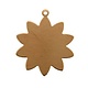 MSC40924 = COPPER SHAPE - FLOWER with RING 24ga 1''  (Pkg of 6)