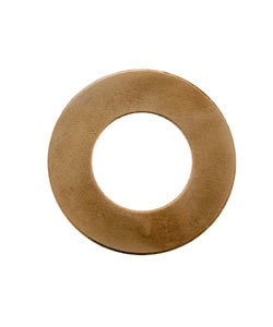 MSC16924 = Copper Washer 24ga 1'' x1/2'' ID (Pkg of 6)