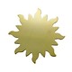 MSBR58024 = BRASS SHAPE - SUNBURST 1-1/4''  24ga (Pkg of 6)