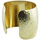 MSBR1044 = Hammered Domed Brass Cuff Bracelet 1-15/16'' Wide