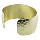 MSBR1042 = Hammered Domed Brass Cuff Bracelet 1-1/8'' Wide