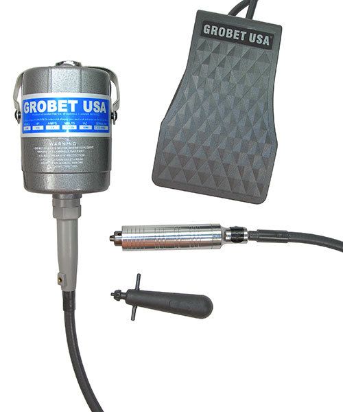 Grobet USA MO310 = Grobet 1/8hp Flexshaft Kit with #30 Handpiece and Foot Pedal