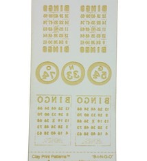 MC2630 = CLAY PRINT PATTERN - LASER CUT - BINGO