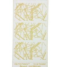 MC2629 = CLAY PRINT PATTERN - LASER CUT - ARC DE TRIUMPHE