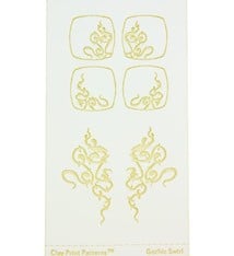 MC2608 = CLAY PRINT PATTERN - LASER CUT - GOTHIC SWIRL