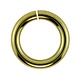 906GP-8.0 = Jumplock Jump Rings 8.0mm Gold Plated Over Brass (Pkg of 50)