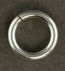 906SP-10.0 = Jumplock Jump Rings 10.0mm OD Silver Plated (Pkg of 20)