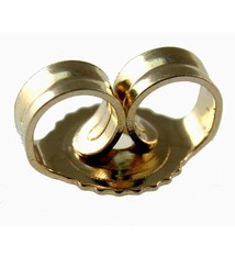 909-05 = Medium Weight Friction Earring Back 14KY Gold