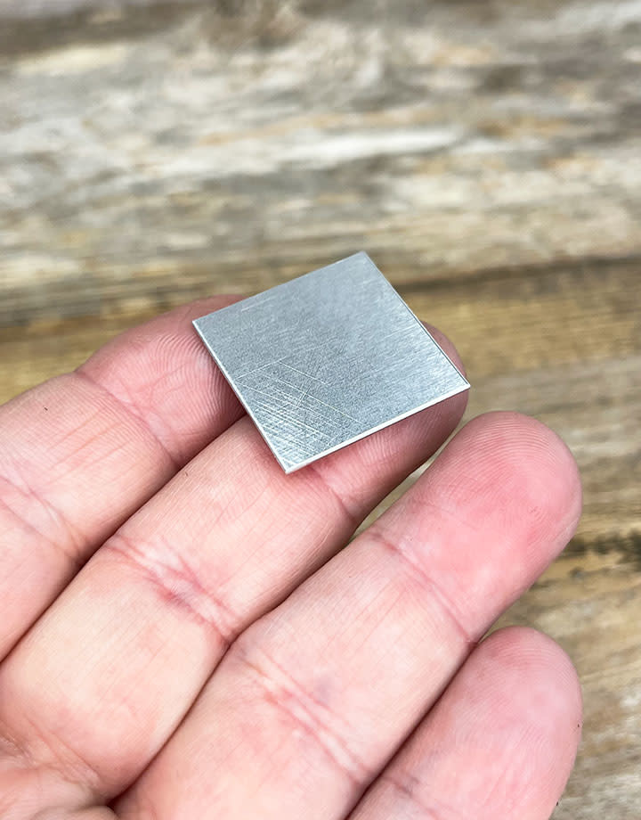 MSAL30320 = Aluminum Shape Square 1" (20ga) (Pkg of 6)