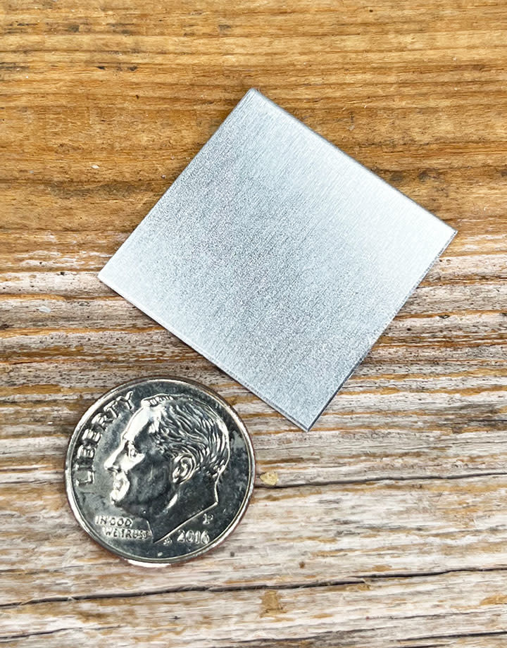 MSAL30320 = Aluminum Shape Square 1" (20ga) (Pkg of 6)