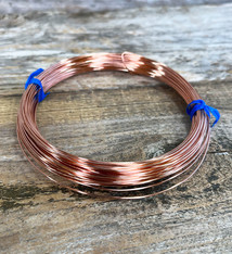 CRW20H = Copper Wire Half Hard 20ga Round 0.81mm 1/4lb Spool