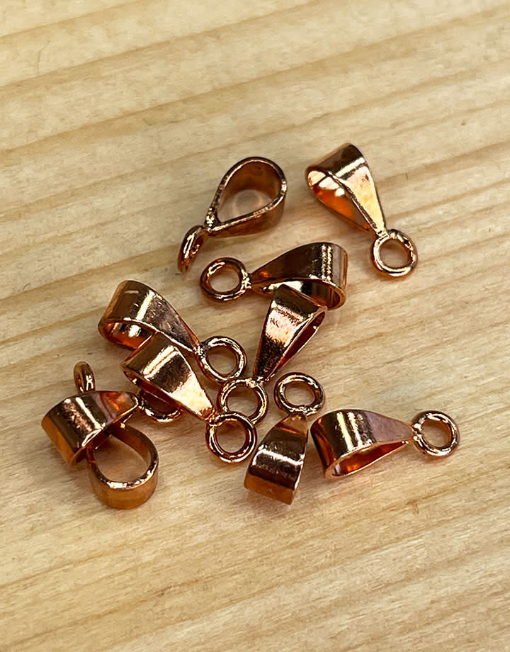 910CU-02 = Copper Bail with Closed Ring 11x4mm (Pkg of 24)