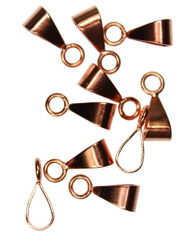 910CU-03 = Copper Bail with Closed Ring 14x5mm (Pkg of 10)