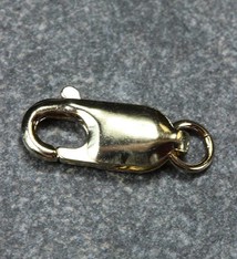 912-05 = Lobster Clasp 5.5 x 14mm with Jump Ring 14KY Gold