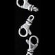 912S-81 = Infinity Clasp Sterling Silver 5.5 x 11.8mm (Each)