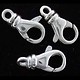 912S-82 = Infinity Clasp Sterling Silver 6.3 x 13.5mm (Each)