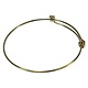 980GP-50 = Gold Plated Adjustable Wire Bangle 8-9.5''  14ga Wire