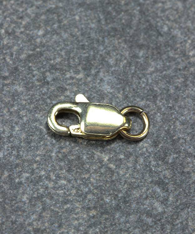 912-22 = Lobster Clasp 3 x 9mm with Jump Ring 10Ky Gold