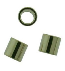 585C-50 = GOLD PLATED CRIMP TUBE 2x1.8mm with 1.3mm HOLE (Pkg of 100)