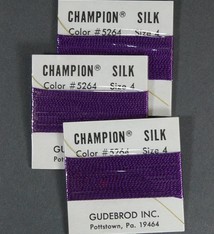 38.01234 = Amethyst Silk Beading Cord #4 (Pkg of 3)