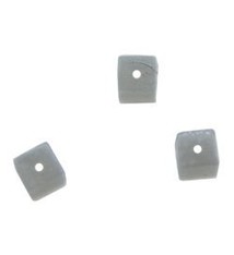 5140CS-92 = Bead Bumper 1.7mm CUBE SILVER (Pkg of 50)