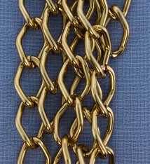 800AL-149LC = Aluminum Curb Chain Light Copper 14.4 x 9mm Wide 5 feet Long