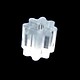 909C-96 = EARNUT PLASTIC - SMALL CLEAR (144pcs)