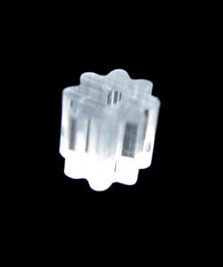 909C-96 = EARNUT PLASTIC - SMALL CLEAR (144pcs)