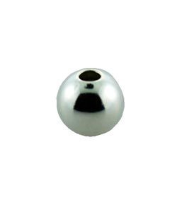 ABSF-04S = Seamless Bead Silver Filled 4.0mm Polished Small Hole (Pkg of 25)