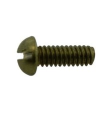 CCBR3043 = Brass Round Head Screw 0.086" (2.18mm) x 3/16" (Pkg of 6)