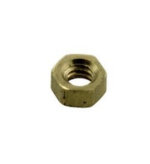 CCBR4002 = Brass Hex Nut for 0.060" SCREW (Size #0) (Pkg of 6)