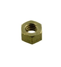 3M CCBR4003 = Brass Hex Nut for 0.073" SCREW (Size #1) (Pkg of 6)