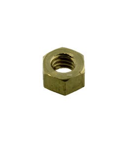 3M CCBR4003 = Brass Hex Nut for 0.073" SCREW (Size #1) (Pkg of 6)