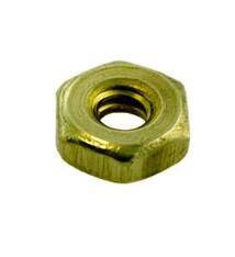 CCBR4005 = Brass Hex Nut for 0.112" SCREW (Pkg of 6)