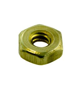 CCBR4005 = Brass Hex Nut for 0.112" SCREW (Pkg of 6)