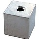 CD45012S = Memory Wire ENDCAP CUBE SILVER PLATED (Dozen)